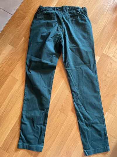 MR MARVIS Herren Chino Stoffhose Grün W31 L28 Baumwolle Casual