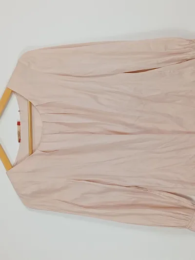 EDC by Esprit Damen Bluse Langarm Rosa Gr. XS 34 Viskose Feminin