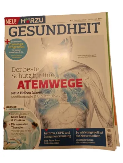 Hörzu Gesundheit Nr. 1 (Dez 15/Jan 16) Ratgeber Atemwege Lunge Asthma COPD