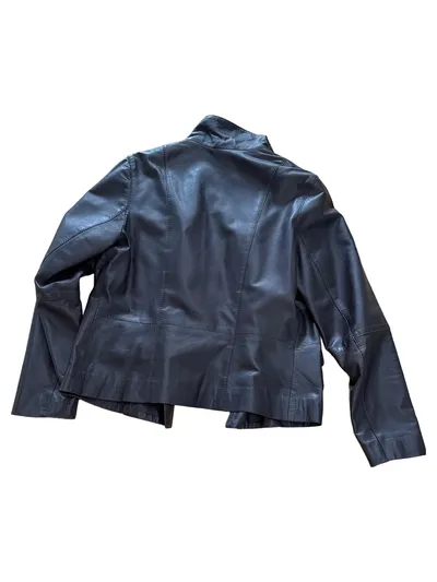 Milestone Lederjacke Damen Braun L 40 Echtleder Casual Freizeit Herbst Winter