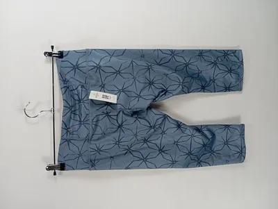 Brooks Damen Leggings Laufhose Capri Blau Geometrisch Gr. 38 M