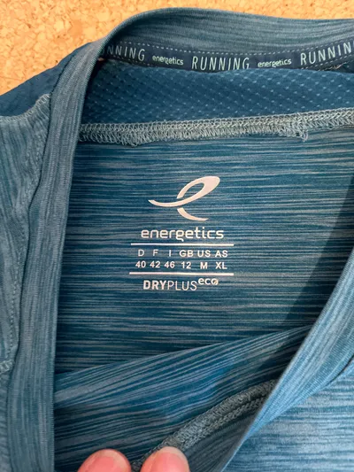 Energetics Damen Langarmshirt Laufshirt Gr. 40 Petrol Meliert Sport