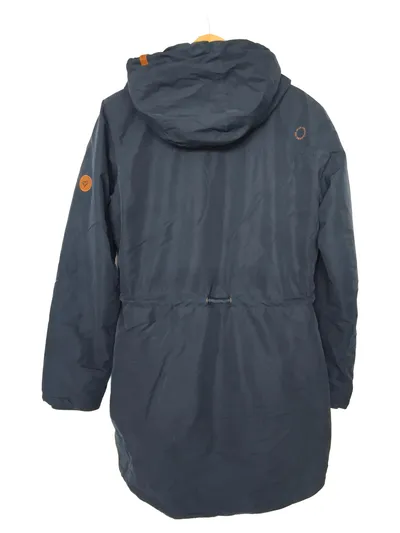 Alife and Kickin Damen Parka Blau Gr. 40/L Casual Outdoor Kapuze Baumwolle