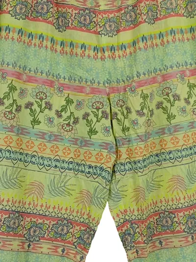 Deerberg Damen Stoffhose XL Bunt Florales Muster Boho Haremshose