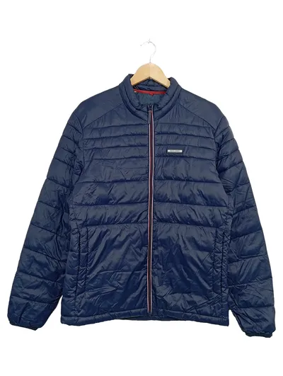 JACK & JONES Herren Steppjacke Blau Gr. L Leichte Übergangsjacke