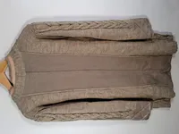 Elisa Cavaletti Strickjacke Damen Gr. 40 L Beige Bohemian Zierknöpfe 2