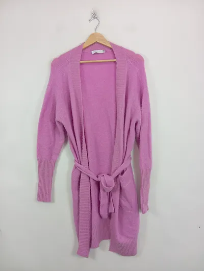 Coster Copenhagen Damen Strickjacke Pink Gr. 34/XS Alpaka Wolle Casual