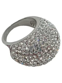 LR Joyce Damen Ring Silber Zirkonia Pavé Kuppel Cocktailring Elegant 2