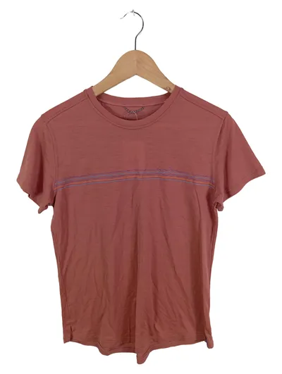 Patagonia Herren T-Shirt Gr. M Rot Gestreift Baumwolle Casual