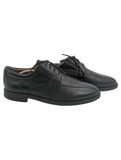 Claudio Conti Herren Schnürschuh Leder Business Gr. 42 Schwarz Elegant
