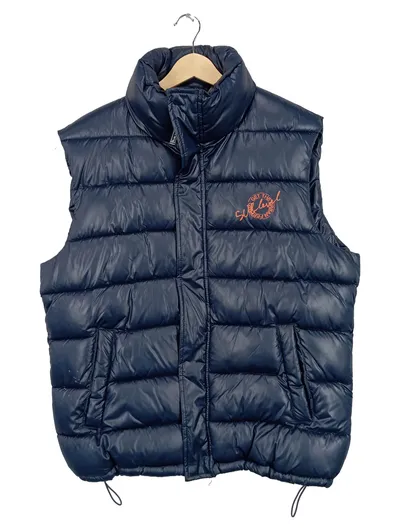 SUBLEVEL Herren Steppweste Gr. 50/L Blau Casual Outdoor Weste