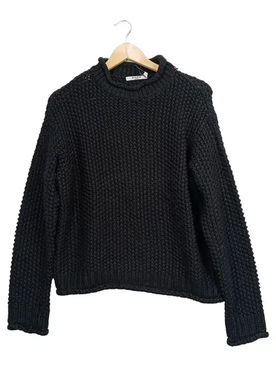 NA-KD Damen Rollkragen Strickpullover Schwarz Gr. 38/M Casual