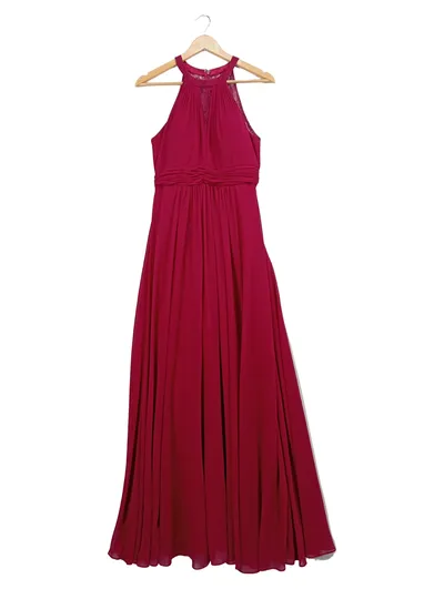 Mascara London Abendkleid Damen Gr. 38 Rot Elegant Maxikleid