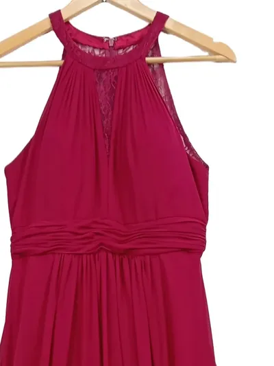 Mascara London Abendkleid Damen Gr. 38 Rot Elegant Maxikleid