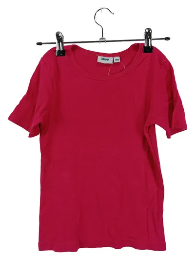 alive Kinder T-Shirt Gr. 140 Pink Basic Baumwolle Kurzarm