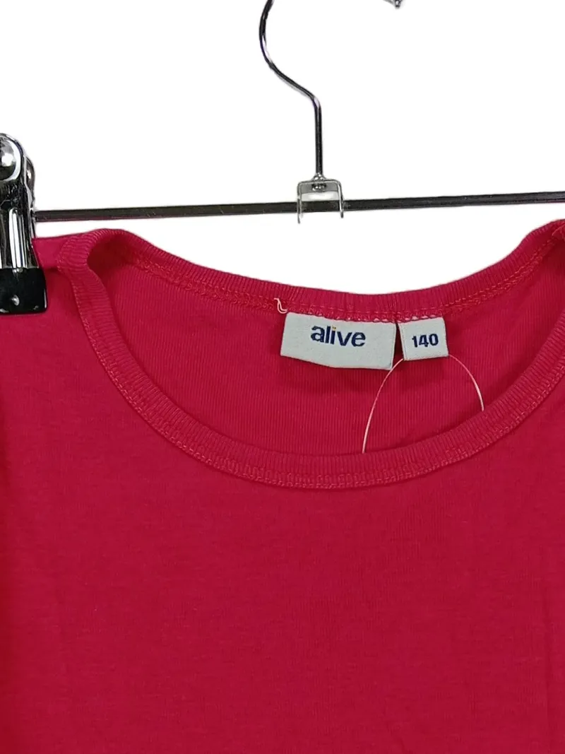 alive Kinder T-Shirt Gr. 140 Pink Basic Baumwolle Kurzarm 3