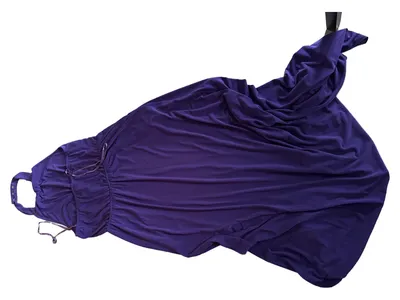Jessica Simpson Damen Maxikleid Neckholder Lila Gr. S