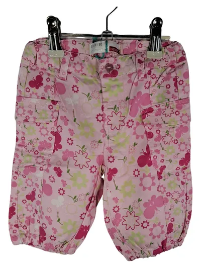 NAME IT Baby Mädchen Cargohose Blumenmuster Rosa Gr. 62