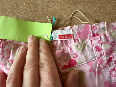 NAME IT Baby Mädchen Cargohose Blumenmuster Rosa Gr. 62