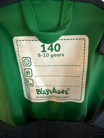 Playshoes Regenlatzhose Kinder Gr. 140 Grün Matschhose Outdoor