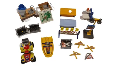 PLAYMOBIL Konvolut Polizei Verkehr Büro Spielfiguren-Set Mehrfarbig