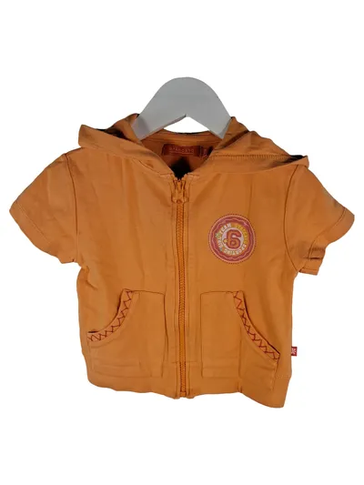 STACCATO Mädchen Kapuzenjacke Kurzarm Orange Gr. 92/98 Sportlich