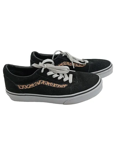 Vans Old Skool Sneaker Damen Schwarz Leopard Gr. 37 Low Top Skate