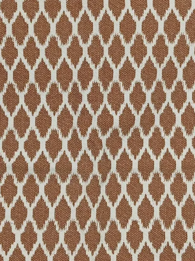 H&M HOME Damen Faltenrock Gr. 38/M Braun Rautenmuster Modern Baumwolle