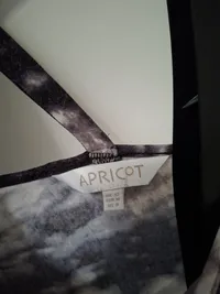 Apricot Damen Sommerkleid Freizeitkleid Schwarz Abstrakt Gr. 38 M 2