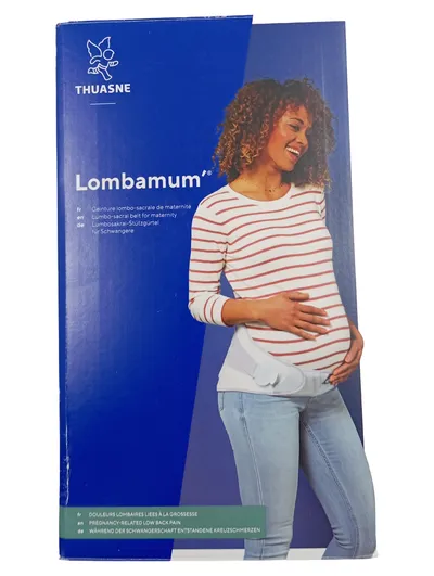 Thuasne Lombamum Schwangerschaftsbandage Lumbosakral-Stützgürtel Weiß