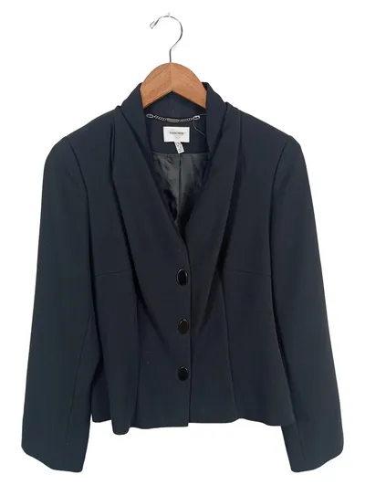 Sylvia Heise Damen Blazer Gr. 40 Schwarz Business Elegant