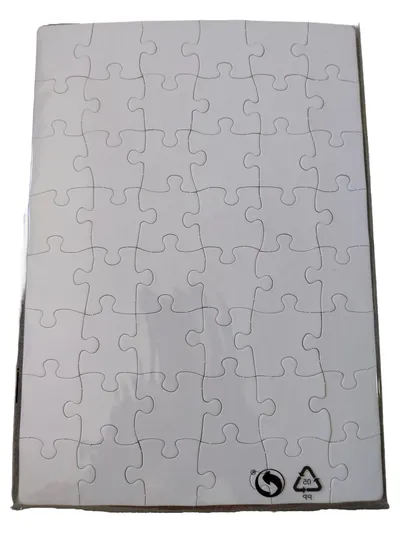 Folia Puzzle Extra Stark Blanko DIN A4 48 Teile zum Selbstgestalten Weiß