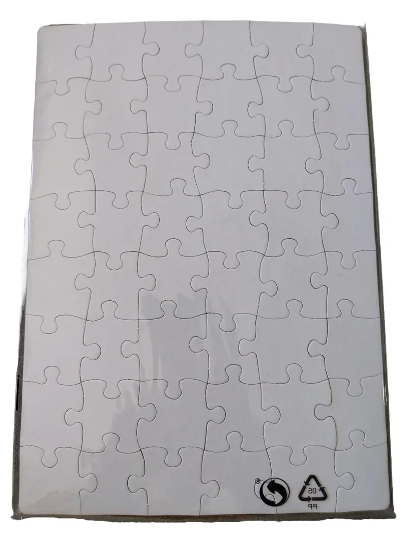 Folia Puzzle Extra Stark Blanko DIN A4 48 Teile zum Selbstgestalten Weiß 2