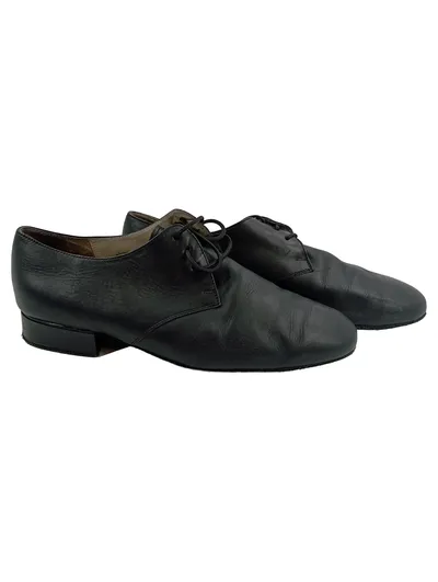 Diamant Derby Schnürschuhe Leder Business Herren Schwarz Gr. 43