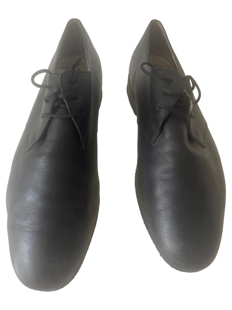 Diamant Derby Schnürschuhe Leder Business Herren Schwarz Gr. 43 2