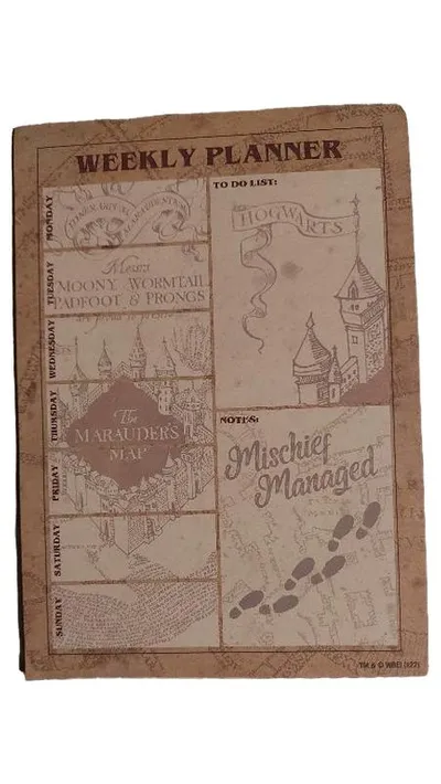 Warner Bros Harry Potter Marauder's Map Wochenplaner Kalender Englisch