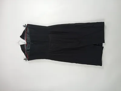 Fink Cocktailkleid Damen Gr. 40 L Schwarz Bandeau Schleife Elegant Festlich