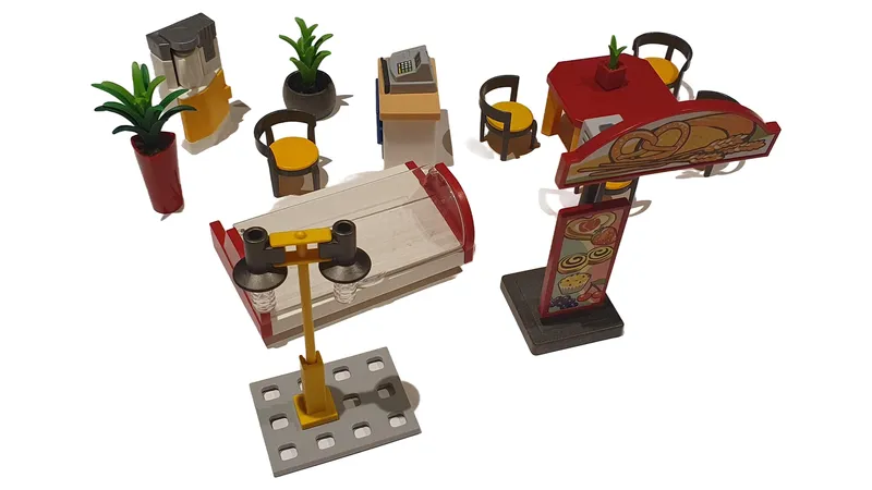 PLAYMOBIL Café Zubehör Set Kaufladen Spielzubehör Mehrfarbig 1