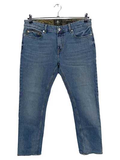 7 For All Mankind Ronnie Jeans Straight Leg Blau Gr. 46 Herren