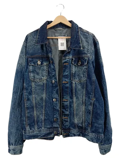 Crivit Herren Jeansjacke Denim Jacke Blau Gr. 52 Casual