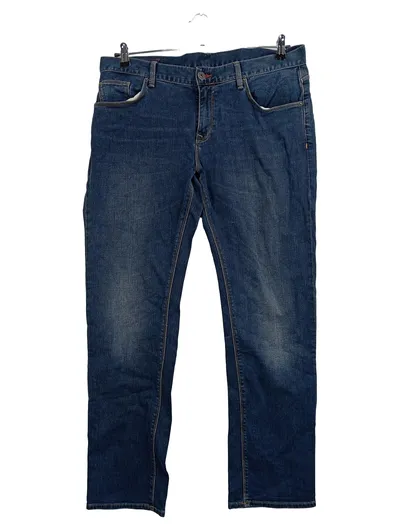 Tommy Hilfiger Herren Jeans Straight Leg Blau Gr. W36 L32