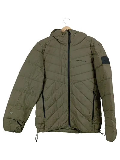 Jack Wolfskin Herren Outdoorjacke Daunenjacke Gr. 40 Oliv