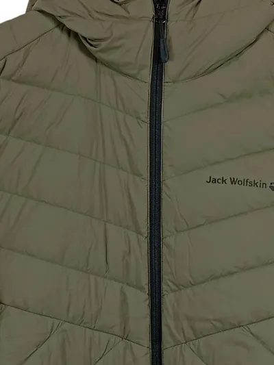 Jack Wolfskin Herren Outdoorjacke Daunenjacke Gr. 40 Oliv