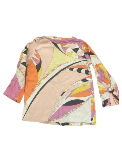 Emilio Pucci Kinder Langarmshirt Gr. 24 Monate / 92 Mehrfarbig Abstrakt