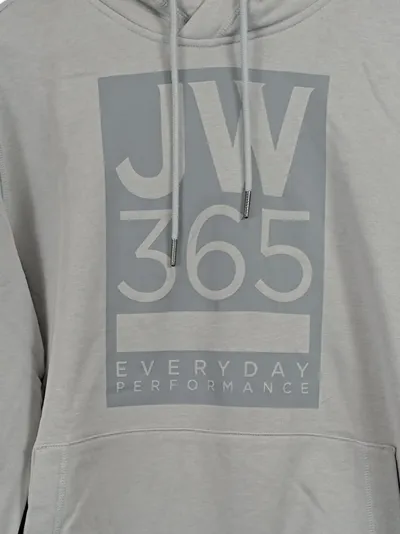 Jack Wolfskin Herren Kapuzenpullover Gr. 40 Grau Outdoor JW 365 Everyday