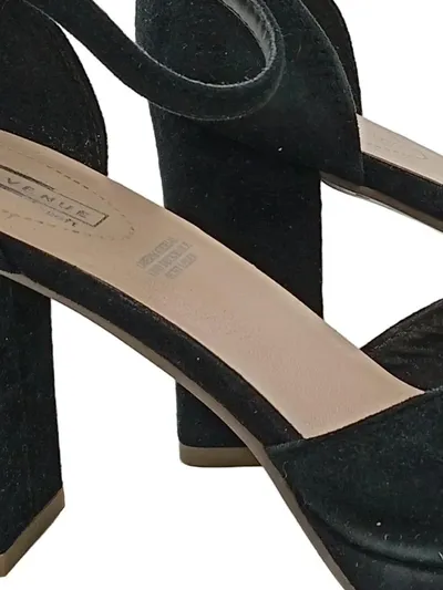 5th Avenue Damen Plateau Sandalen Gr. 37 Schwarz Elegant Blockabsatz