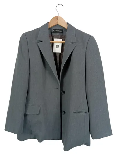 BLACKY DRESS Damen Blazer Gr. 38 Grau Business Jacke Polyester
