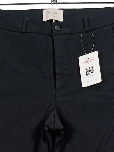 FREE/QUENT Stoffhose Damen Hose Gr. M 38 Schwarz Casual Viskose Stretch Basic