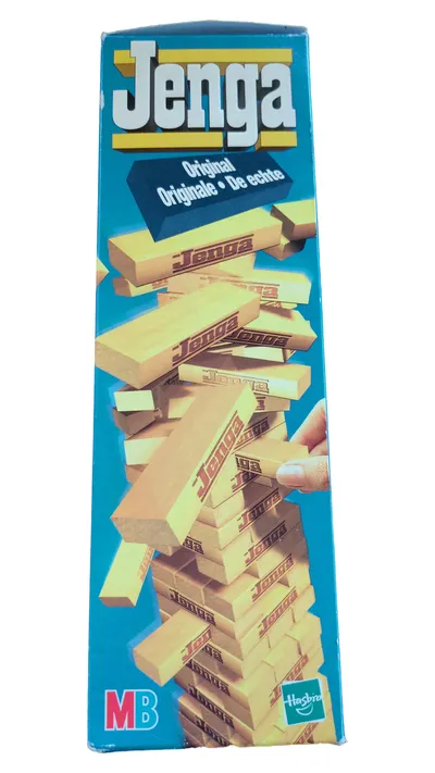 Hasbro Jenga Original Stapelspiel Holz ab 6 Jahre Beige