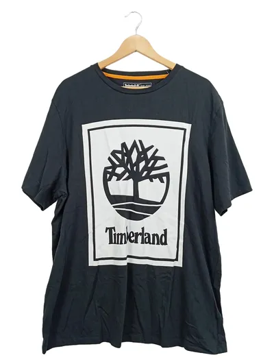 Timberland Damen T-Shirt Baum-Logo Schwarz Gr. 44;XXL